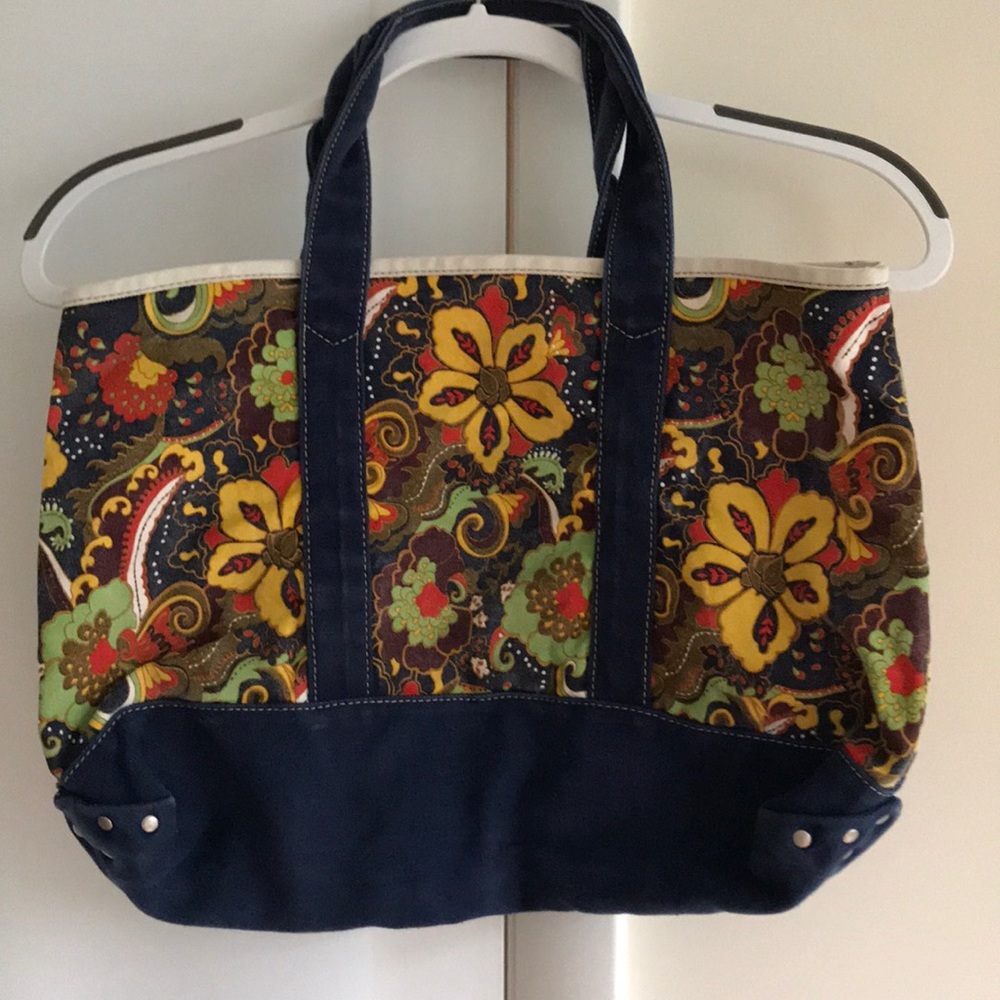 J. Crew Floral Tote Bag